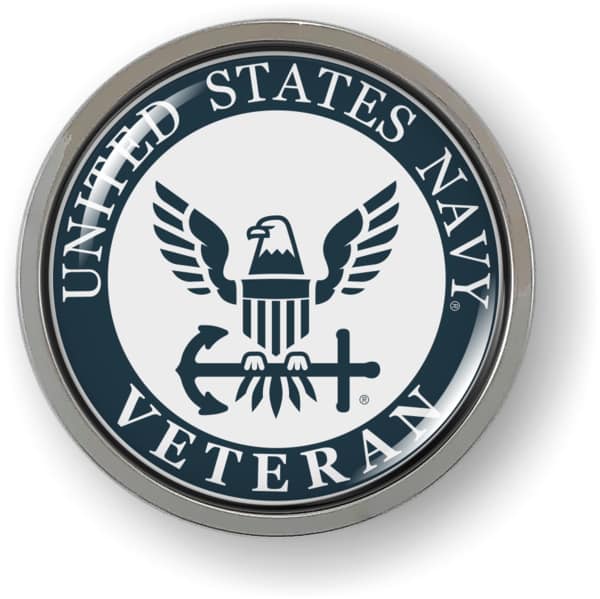 U.S. Navy Veteran Eagle and Anchor Emblem (w/b)